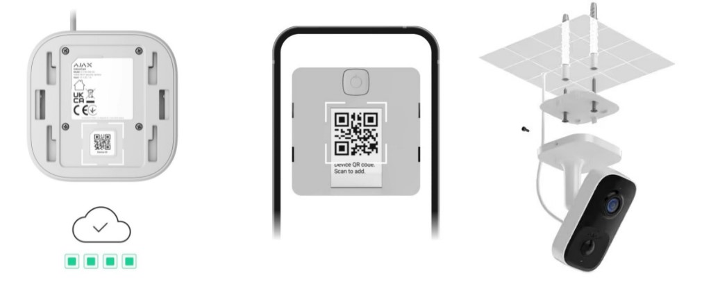 Ajax IndoorCam — установка