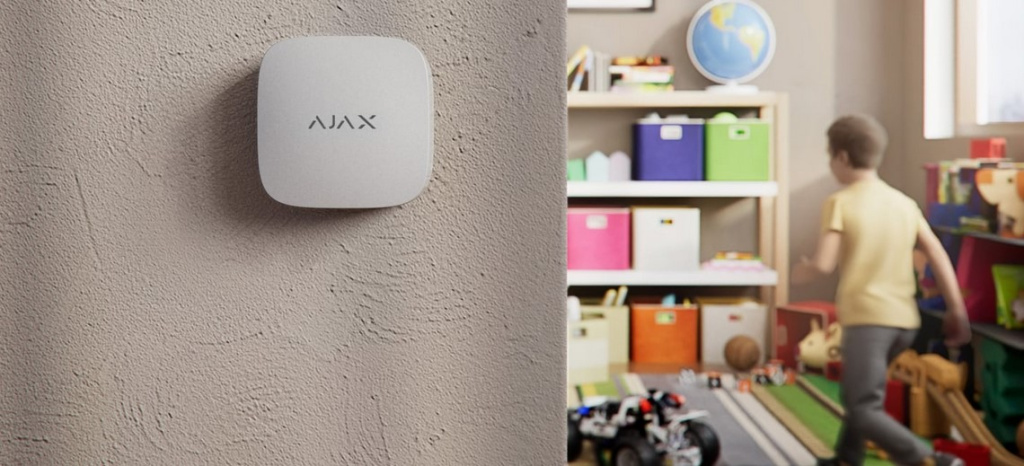 Розумний датчик якості повітря Ajax LifeQuality Jeweller white