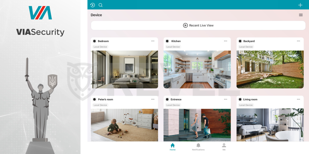 Віддалений доступ з телефону до VIAsecurity
