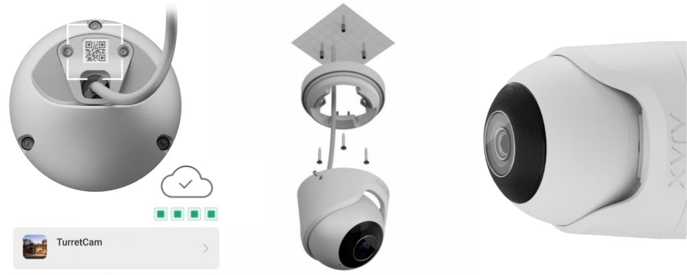 Установка камер Ajax TurretCam