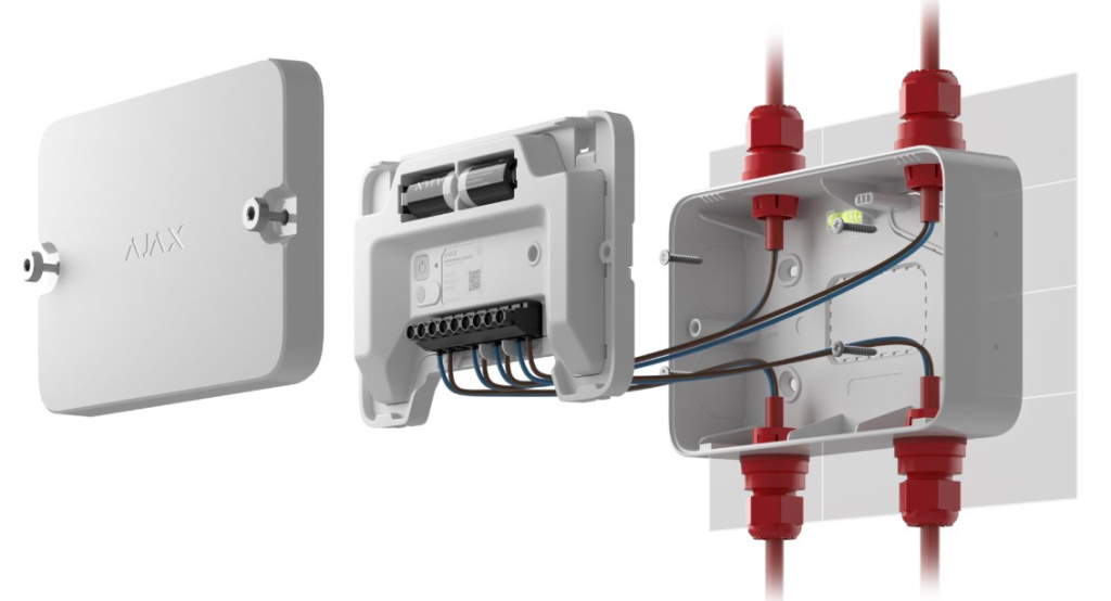 Бездротовий адресний модуль з двома входами і двома виходами для пожежної сигналізації Ajax EN54 I/O Module (2X2) Jeweller