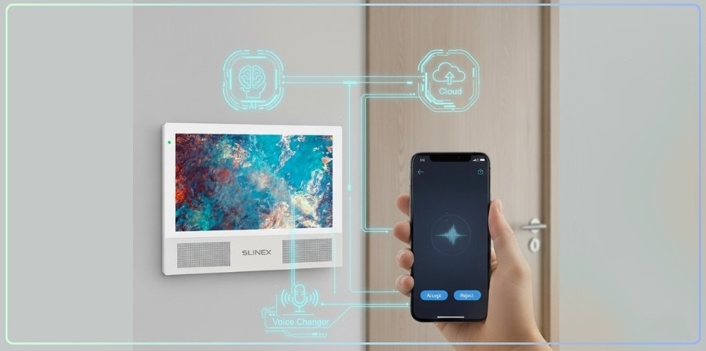 Переадресація виклику на домофоні Slinex Sonik 7 AI White