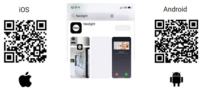 Мобільний додаток відеодомофона NeoLight Kappa+ HD WF