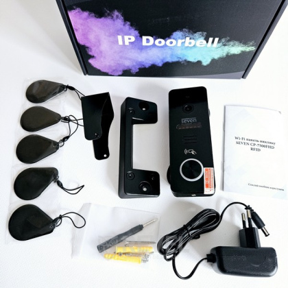 Комплект Wi-Fi видеопанели и электромагнитного замка SEVEN SKD-KIT-EMG14 (контроль доступа с управлением с телефона)
