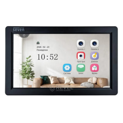 7" FullHD IPS видеодомофон SEVEN DP-7570 FHD IPS black