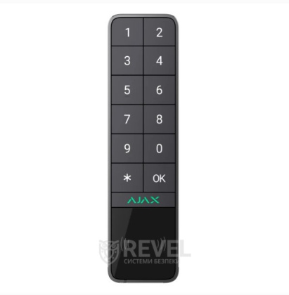 Беспроводная клавиатура Ajax KeyPad Outdoor Jeweller Graphite