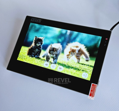 Wi-Fi домофон с дополнительной камерой Seven DP-7577 Video Kit black (запись видео, дозвон на телефон, поддержка Tuya Smart)