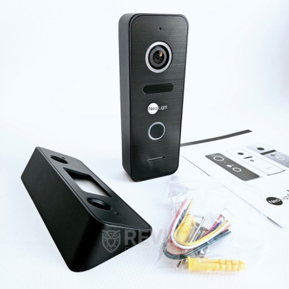 FullHD комплект Wi-Fi видеодомофона NeoLight Alpha Hybrid HD Kit Pro Black (панель Prime FHD) — дозвон на телефон и запись видео