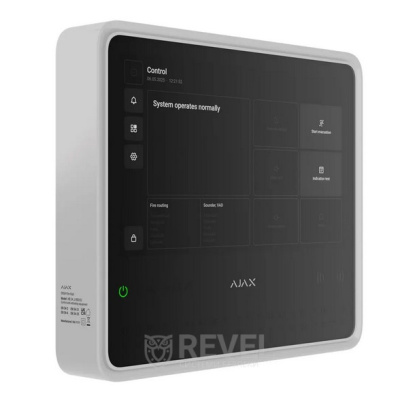 Беспроводная пожарная централь Ajax EN54 Fire Hub Jeweller white с поддержкой устройств для защиты от вторжения