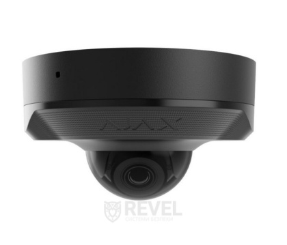 5Мп IP камера видеонаблюдения Ajax DomeCam Mini black (4мм) с микрофоном и возможностями искусственного интеллекта