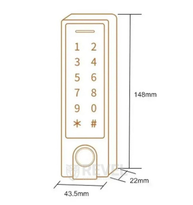 Биометрический Smart Bluetooth комплект контроля доступа с управлением с телефона SEVEN SKD-KIT-EMG11
