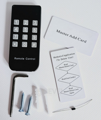 Комплект домофон с видеопанелью и замком Seven Office MG (white / black) для ограничения доступа