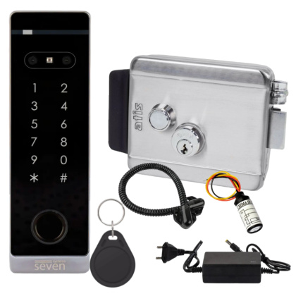 Электромеханический замок и Smart контроль доступа SKD-KIT-EM22 (Face ID, отпечаток пальца, E-Key, ПИН-код, управление со смартфона) Электромеханический замок и Smart контроль доступа SKD-KIT-EM22 (Face ID, отпечаток пальца, E-Key, ПИН-код, управление со смартфона)
