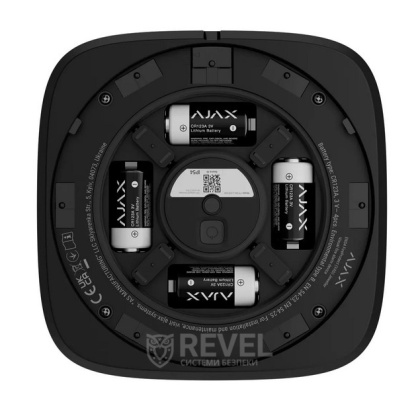 Беспроводной адресный пожарный оповещатель световой Ajax EN54 FireProtect (VAD) Jeweller Black