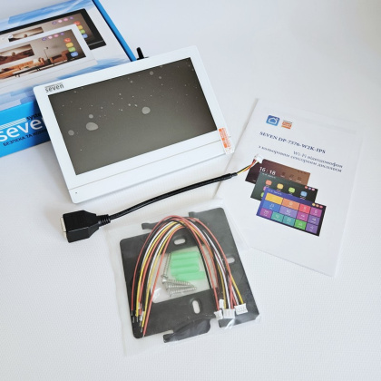 Wi-Fi видеодомофон 7 дюймов с электромагнитным замком для офиса SEVEN DP–7576 Office Kit (white / black) Wi-Fi видеодомофон 7 дюймов с электромагнитным замком для офиса SEVEN DP–7576 Office Kit (white / black)