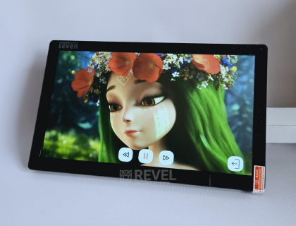 Wi-Fi 10" домофон с дополнительной камерой Seven DP-7517 Video Kit black (запись видео, дозвон на телефон, поддержка Tuya Smart)