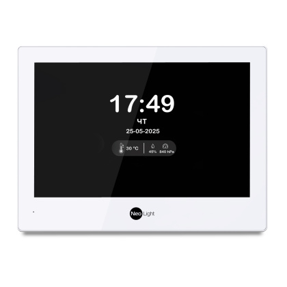 Wi-Fi видеодомофон 10 дюймов с замком на калитку частного дома NeoLight MEZZO Hybrid Home Kit White (управление со смартфона) Wi-Fi видеодомофон 10 дюймов с замком на калитку частного дома NeoLight MEZZO Hybrid Home Kit White (управление со смартфона)