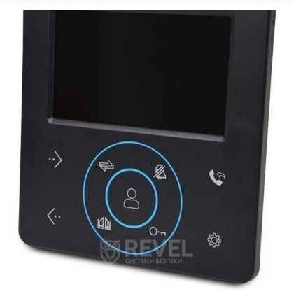 Комплект видеодомофона 4" и видеопанели BCOM BD-480M Kit (White / Black)