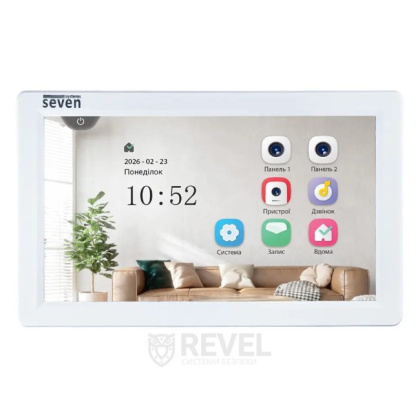 Комплект FHD IPS 7" видеодомофона и FHD панели вызова SEVEN DP-7570 FHD KIT White