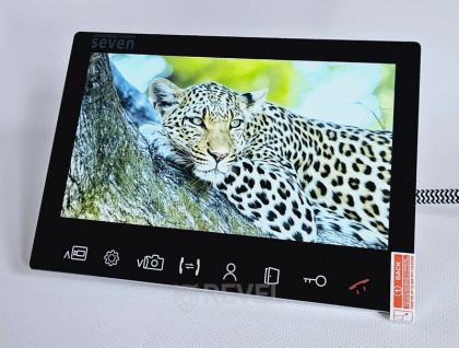Комплект 7" FHD IPS видеодомофона с записью по детекции SEVEN DP–7575FHD-Neo Kit box (black)