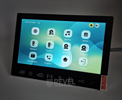 Комплект 7" FHD IPS видеодомофона с записью по детекции SEVEN DP–7575FHD-Neo Kit box (black)
