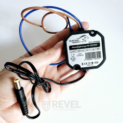 Блок питания Mustang Energy PS-12015W (влагозащищенный, IP67, 12В / 1,5А)