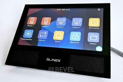 Wi-Fi видеодомофон с AI-детекцией движения и переадресацией вызова на мобильное приложение Slinex Sonik AI Smart Kit black