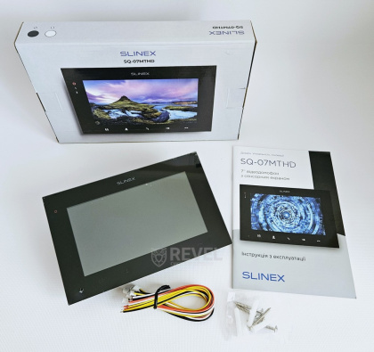 Комплект видеодомофона с дополнительной камерой и записью по движению Slinex SQ-07MTHD-Cam-Kit Black