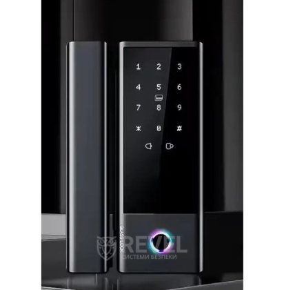 Умный биометрический замок на стеклянные двери SEVEN LOCK SL-7776BF black