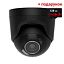 5Мп IP камера відеоспостереження Ajax TurretCam HL black (2.8 мм) з мікрофоном, можливостями ШІ та гібридним підсвічуванням