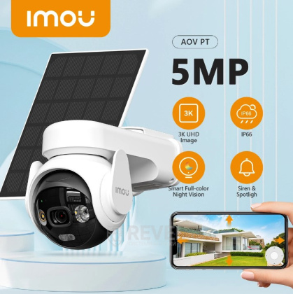 5Мп IP Wi-Fi 4G видеокамера с аккумулятором и солнечной панелью Imou Cell PT 4G KIT 2 (IPC-B7ED-5M0TEA-EU/FSP14) (3.6мм)