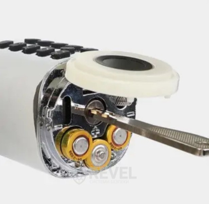 Умный Bluetooth дверной биометрический замок (цилиндр) SEVEN LOCK SL-7773BF silver (40-106 мм)