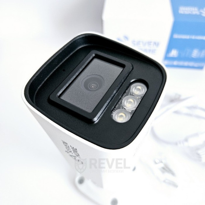 WiFi 4Мп уличное IP67 видеонаблюдение с двойной подсветкой и микрофоном SEVEN SH-C7024-4MP-KIT (Tuya Smart)