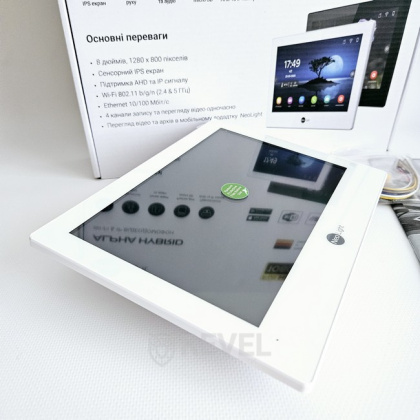 FullHD комплект Wi-Fi видеодомофона NeoLight Alpha Hybrid HD Kit Pro White (панель Prime FHD) — дозвон на телефон и запись видео