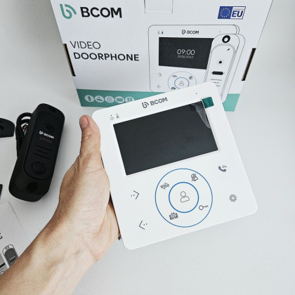 Домофон с электромеханическим замком для частного дома BCOM BD-480M Home Kit White