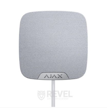 Проводная сирена с клеммой для светодиода Superior HomeSiren Fibra white