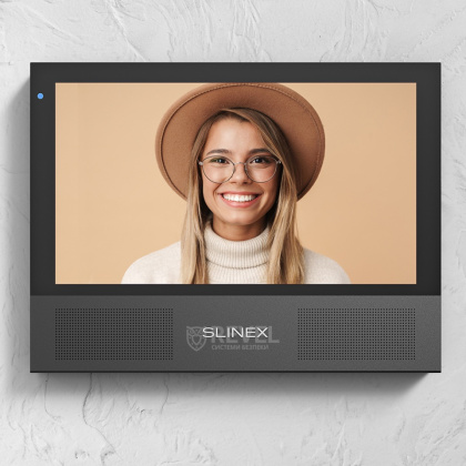 Wi-Fi видеодомофон Slinex Sonik 7 Cloud AI black с AI-детекцией, записью и дозвоном на смартфон