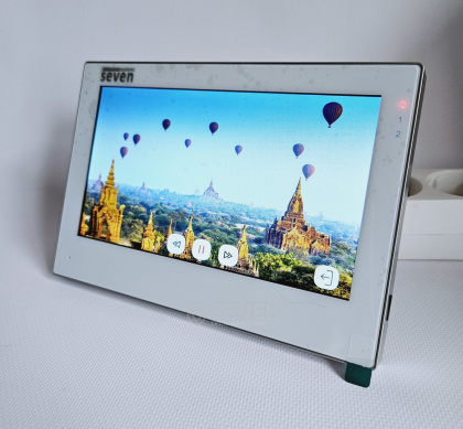 Wi-Fi домофон с дополнительной камерой Seven DP-7577 Video Kit white (запись видео, дозвон на телефон, поддержка Tuya Smart)