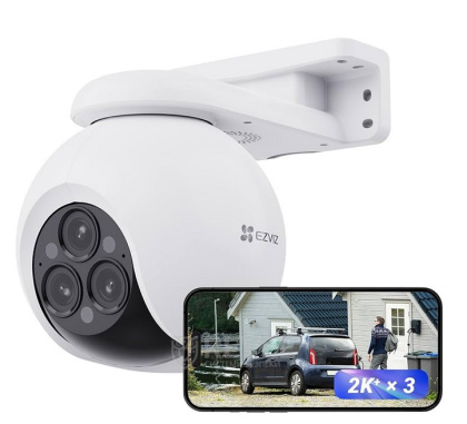 IP Wi-Fi видеокамера для умного дома Ezviz CS-H80f (с тремя объективами 4MP+4MP+4MP)