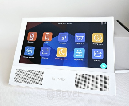 Wi-Fi видеодомофон с AI-детекцией движения и переадресацией вызова на мобильное приложение Slinex Sonik AI Kit white