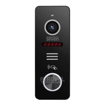 IP вызывная панель с поддержкой Tuya Smart и со встроенным считывателем SEVEN CP-7500FHD-Wi-Fi black