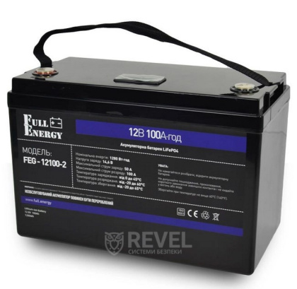 Аккумулятор LiFePO4 литий железо фосфатный 12.8В 100А·ч Full Energy FEG-12100-2