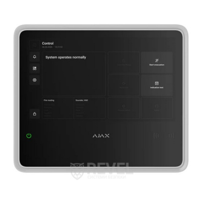 Беспроводная пожарная централь Ajax EN54 Fire Hub Jeweller white с поддержкой устройств для защиты от вторжения