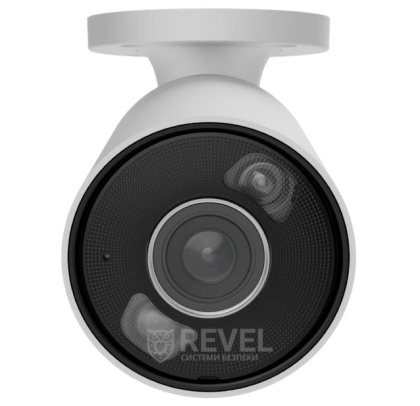 5Мп уличное IP PoE видеонаблюдение со звуком и возможностями искусственного интеллекта Ajax BulletCam-5MpHL-Kit white