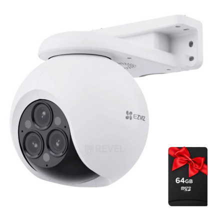 IP Wi-Fi видеокамера для умного дома Ezviz CS-H80f (с тремя объективами 4MP+4MP+4MP)