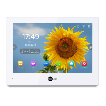 Wi-Fi видеодомофон на калитку частного дома с замком NeoLight Alpha Hybrid Home Kit White