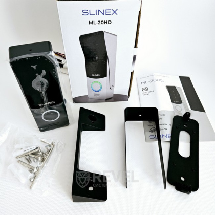 Комплект сенсорного 7" IPS FHD видеодомофона с детектором и записью Slinex KIT SQ-FHD (Black)