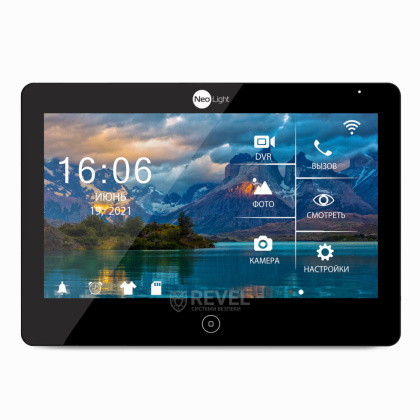 FullHD Wi-Fi видеодомофон 10" Neolight MEZZO HD WF (Black) с переадресацией вызова на смартфон