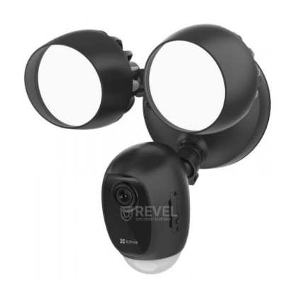 2МП Wi-Fi камера с освещением и сиреной Ezviz LC1C (CS-LC1C-A0-1F2WPFRL) (2.8 мм) black