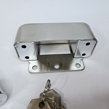 Электромеханический замок SEVEN EL-7729 + БУЗ + гибкий переход 50см (для управления замком с домофона)